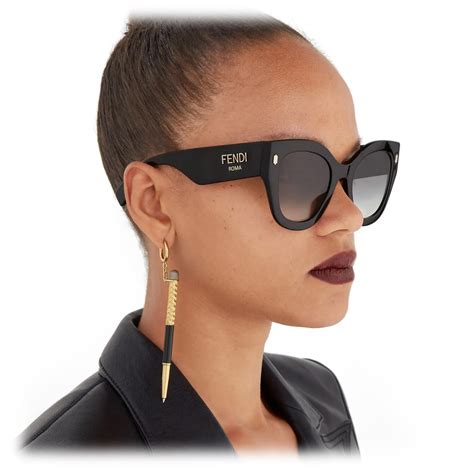 fendi occhiali da sole cat eye|Fendi Fendi Roma Acetate Cat.